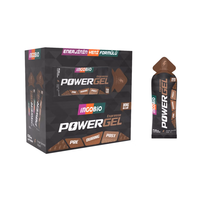 PowerGEL Espresso + 150mg Caffeine Elektrolit İçeren Espresso Aromalı Kafeinli Sporcu Enerji Jeli - 15 Adet